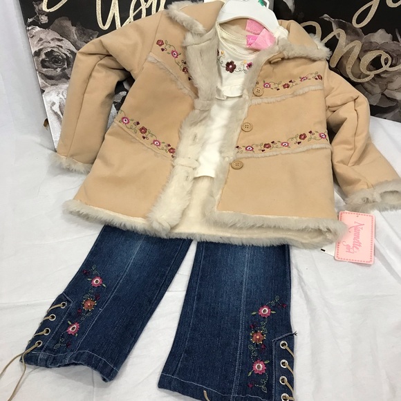 Nannette Other - 3-pc Jean and Coat Set